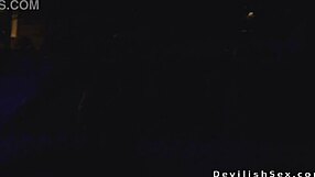 Muscular dude gets blowjob, fucks sexy blonde