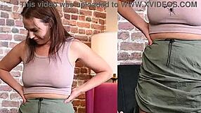 Alisha adams tries on outfits, gets her boobs taped in this homemade photoshoot