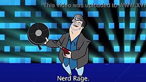 Your favorite martian performs nerd rage in official music video