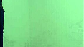 Nurse in lingerie seduces cleaning guy for wild standing sex