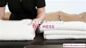 Black Client Gets Wet Massage From Blonde Masseuse Ana Foxxx!