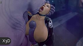 Black Widow Fucks Big Cock Hard!