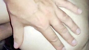 Mature milf in stockings gets anal holes fucked hard in close-up