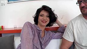 Cum thirsty wife lina arian embarrasses shy cuckold!