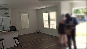 Delivery Guy Fingering Big Ass Busty Hot Milf in Mini Dress with Cum