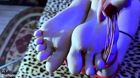 Tickling her sexy soles felt like pure bliss