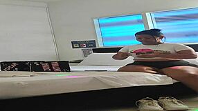 Mature whore cheats on husband licking ass of little step-nephew