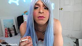 Nasty Cigarette Sissy Smoking