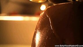 The art of cleansing involves undressing and teasing nude