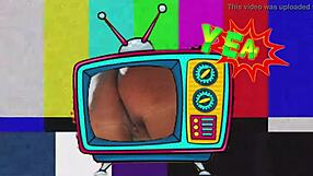 blonde milf gets horny in garden pov webcam