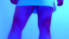 Is this crossdressing beauty worshiping ass in christmas domination?