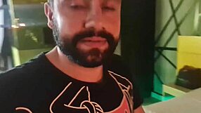 Blonde Slut Swallows Cum Backstage!