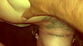 Slutty girlfriend deepthroats friend's cock and swallows cum