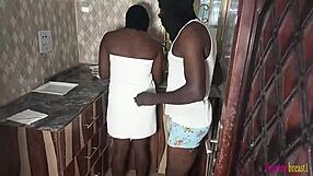 Kitchen Assistant Turns Into Oiled Erotic Doggy and Blowjob