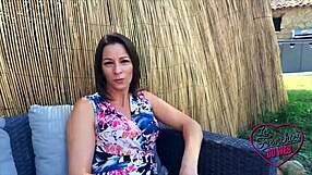 Kyara, the naughty French nurse, wants to test her limits outdoors with a brunette milf.