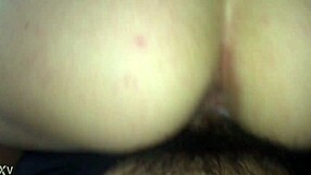 pov creampie fills young blonde's shaved pussy