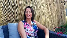 Kyara, the naughty French nurse, wants to test her limits outdoors with a brunette milf.