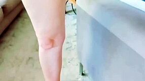 mature woman spreading her huge pussy lips close up