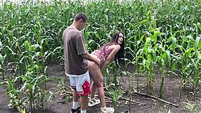I Fucked My Horny Stepsister in Rainy Cornfield and Came on Her Ass
