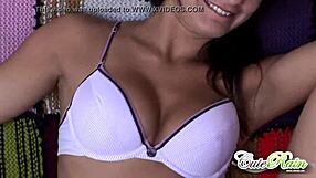 My petite 18+ girlfriend strips solo for me