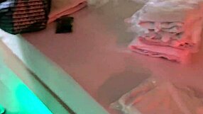 Blonde Slut Swallows Cum Backstage!