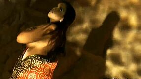 Sweet Indian Milf Performs Sensual Striptease Undressing