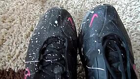 Sophie, What Are You Playing at Home? Getting Naked for a Footjob?