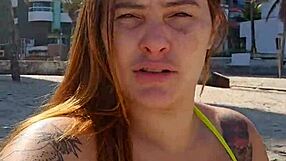 Damn, the guys can't stop staring at me on the beach!