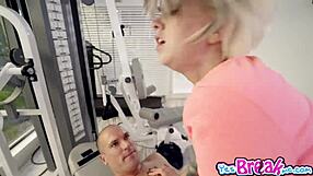 Pressley Carter's Pussy Rammed by Trainer's Big Cock!