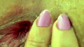 Horny Brazilian Wife Masturbates in Shorts Before Work