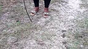 Pretty girl lost in bush gets fucked