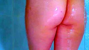 Man, college girls in shower, wet pink thong revealin’ their asian assets!