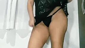 Mireladelicia Dances In Transparent Dress, Squirt Giant Dildos