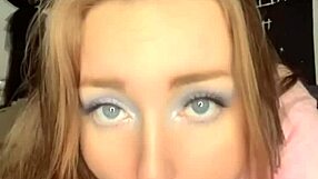 Intense dildo sucking and pussy play with big clit stimulation