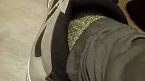 Friend has fun trashing my sneakers