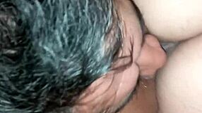 Pussy Sucking in 69 Position with Oral Action in Thong