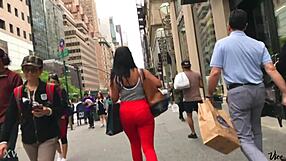 Hey, check out this beautiful ebony ass hidden in candid shots