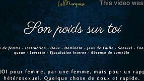 son poids sur toi - french audio porn for women with softcore solo.