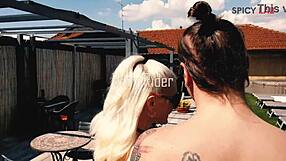 First Swinger Club Experience with Public Blowjob and Facial