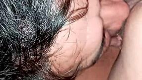 Pussy Sucking in 69 Position with Oral Action in Thong