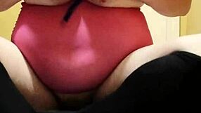 chubby fox plays solo with lube