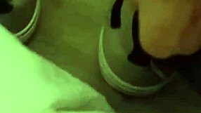 Friend has fun trashing my sneakers