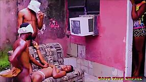 slim saida bob takes two big fat cocks in ghetto!