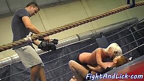 european redhead babes wrestle and lick shaved pussies