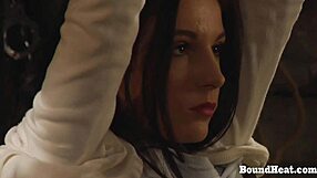 Busty lesbian enjoys session