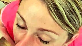 Beautiful Milf Couple Performs Deepthroat Blowjob at Home - Part 1