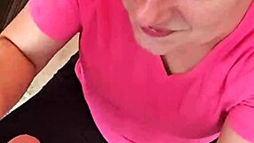 Beautiful Milf Couple Performs Deepthroat Blowjob at Home - Part 1