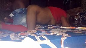 she gets fucked doggystyle by a big cock.