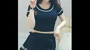 Sexy Babe Chi Danny Dances Seductively on Webcam