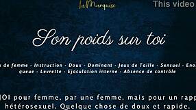 son poids sur toi - french audio porn for women with softcore solo.